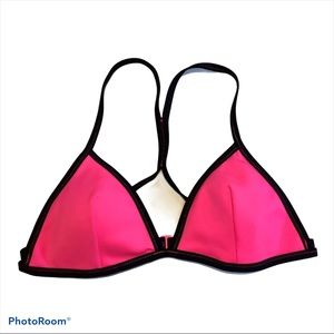 Victoria’s Secret Pop Pink Triangle Bikini Top - L